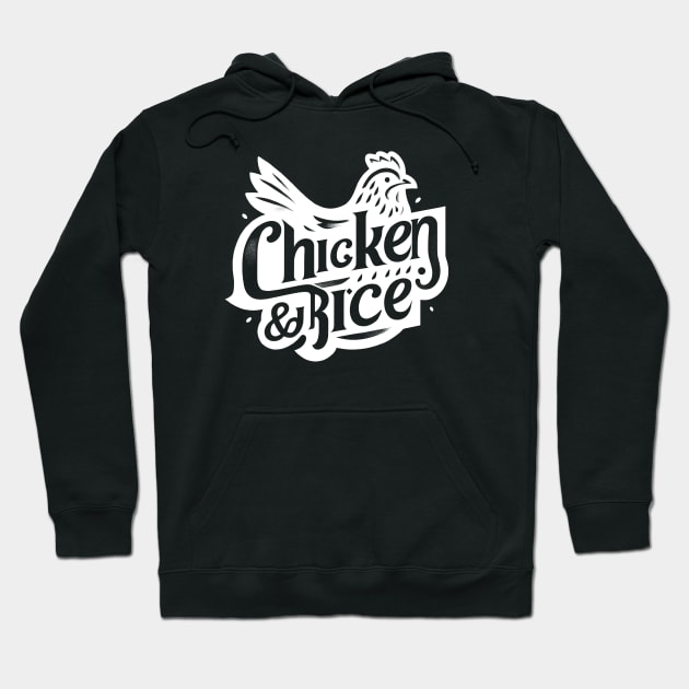 Chicken and Rice Hoodie by ThesePrints